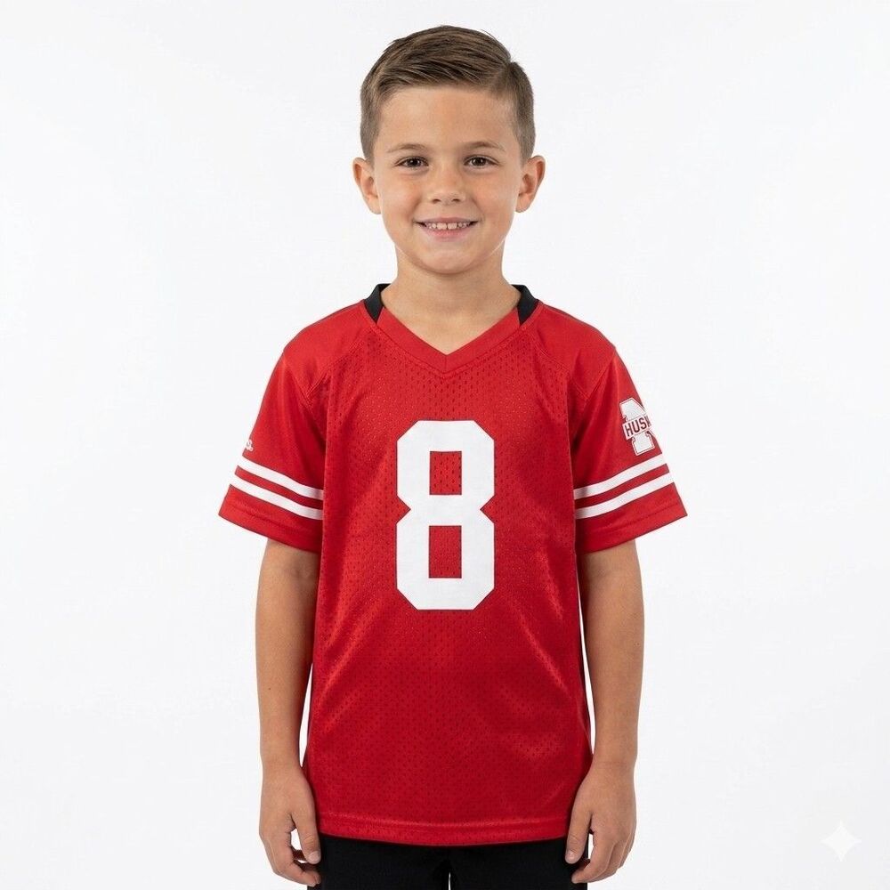 Rivalry Threads Nebraska Cornhuskers Football Jersey Small Boys 6/7 Red #8